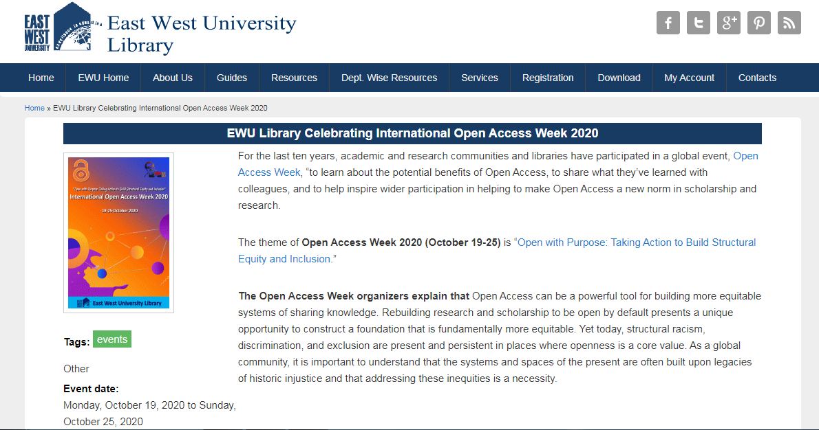 Celebrating International Open Access Week 2020 at... 