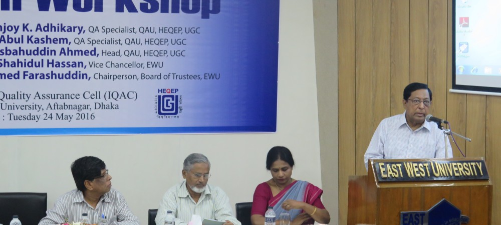 East West University Arranges a Workshop 