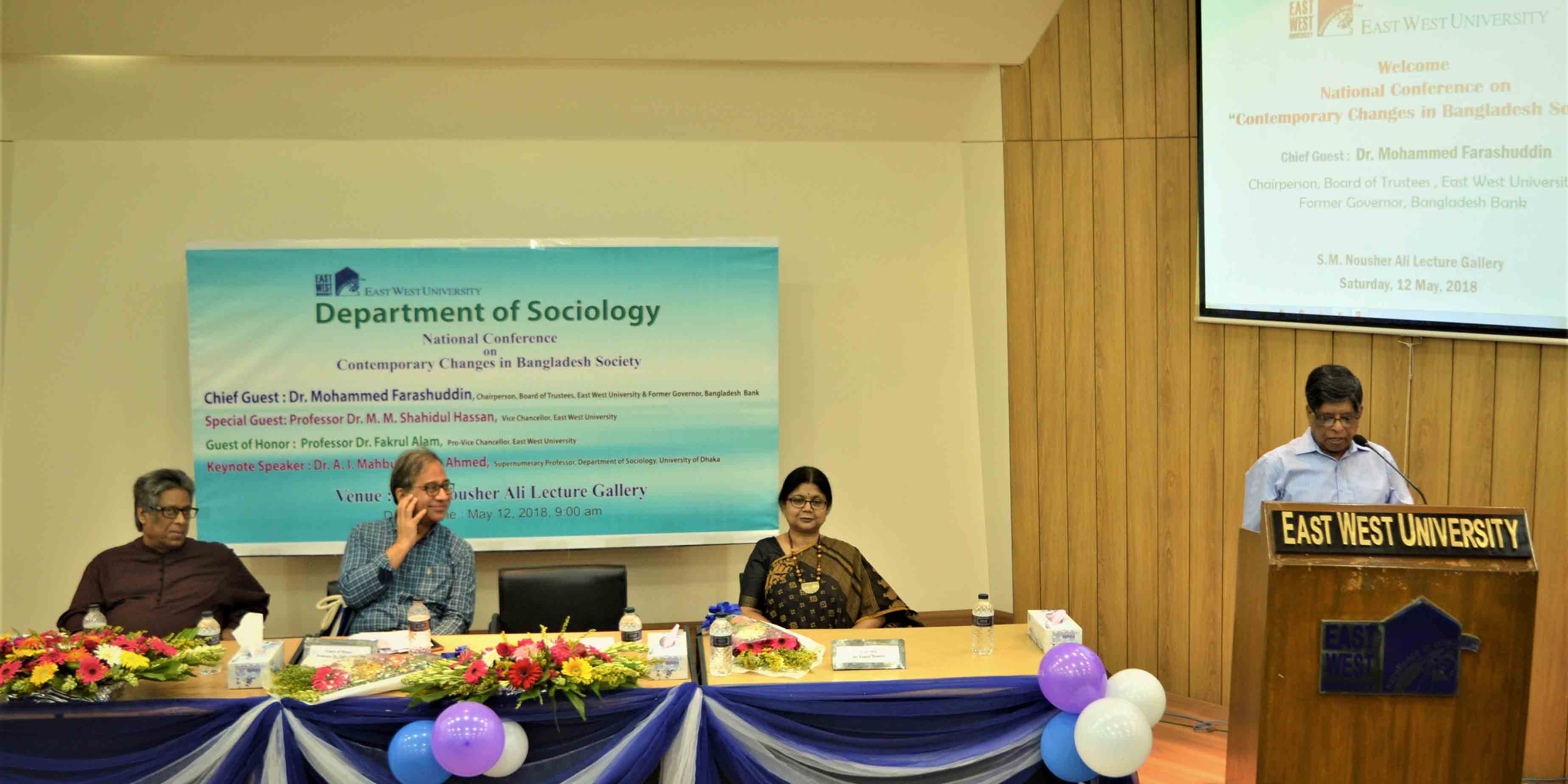 Department of Sociology stages national conference... 