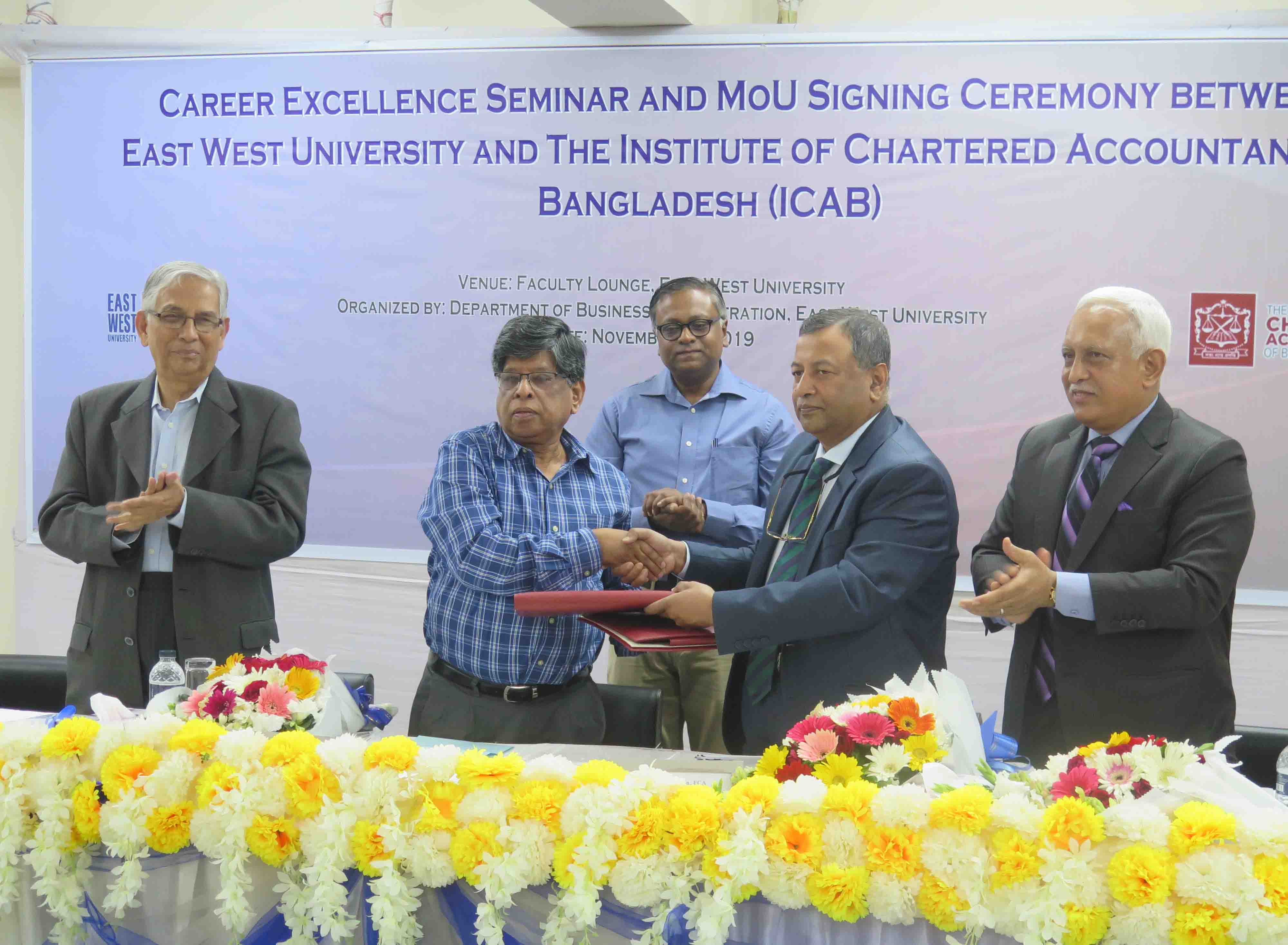 MoU signed between the Department of BA of EWU and... 