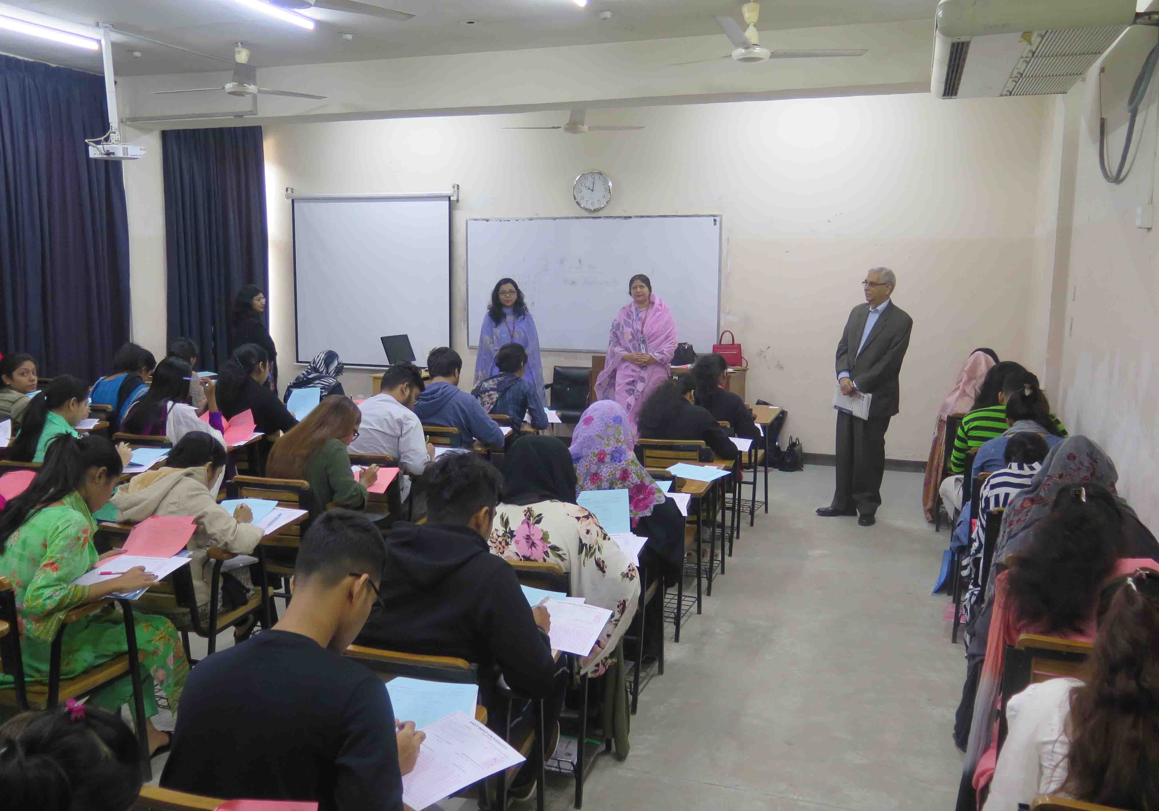 Admission Test for Spring Semester 2020 held at EW... 