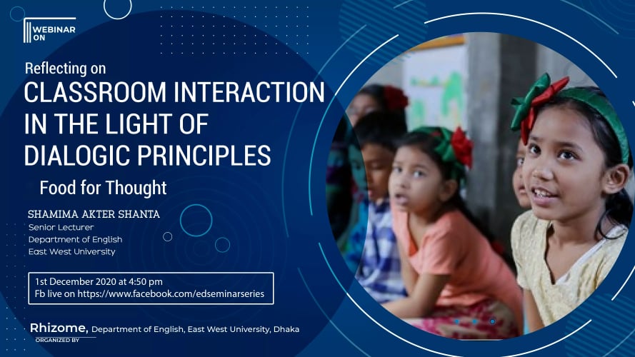 Webinar on “Reflecting on Classroom Interaction in... 