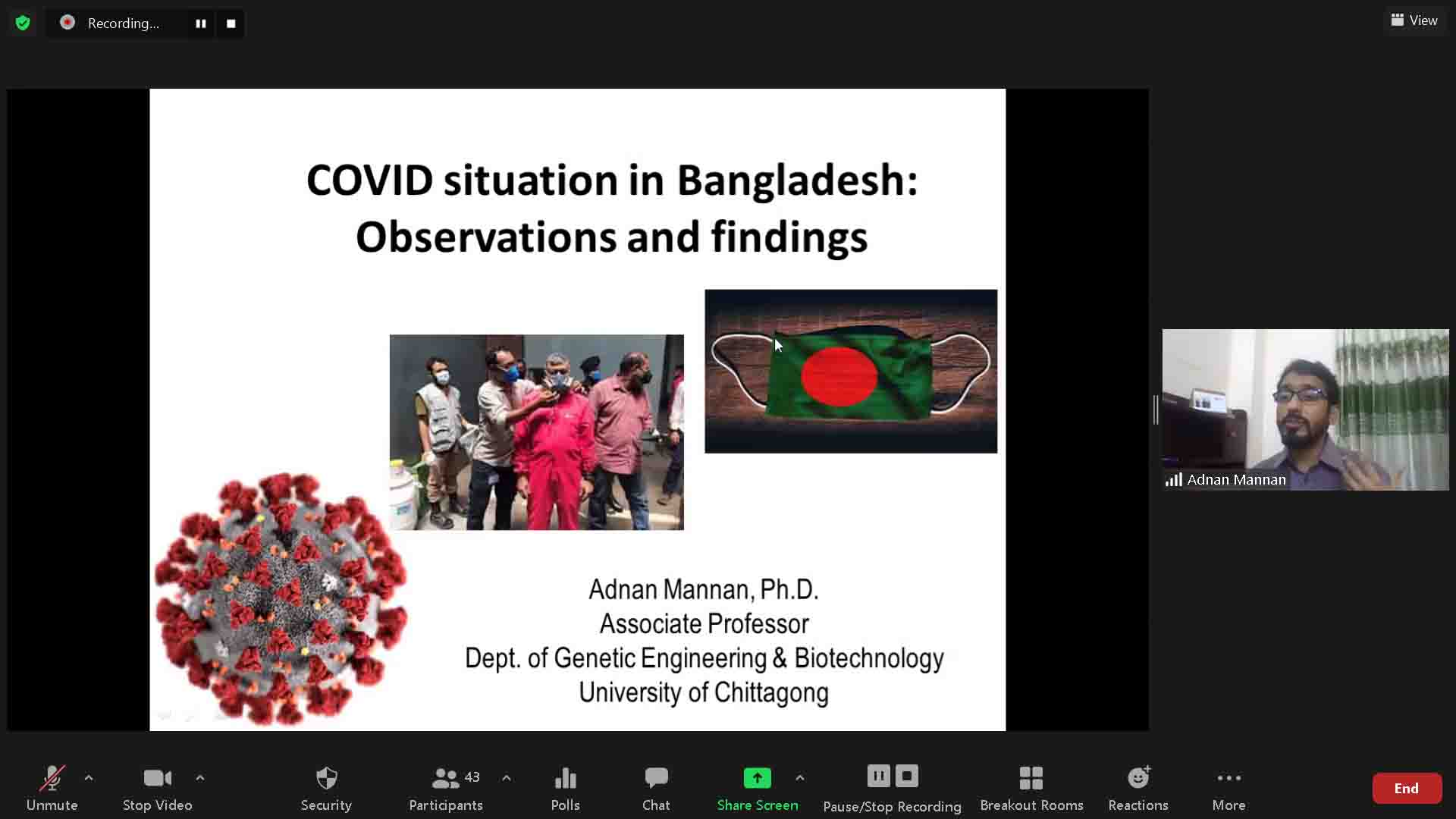 RESEARCH WEBINAR ON “EXPLORING THE EPIDEMIOLOGICAL...