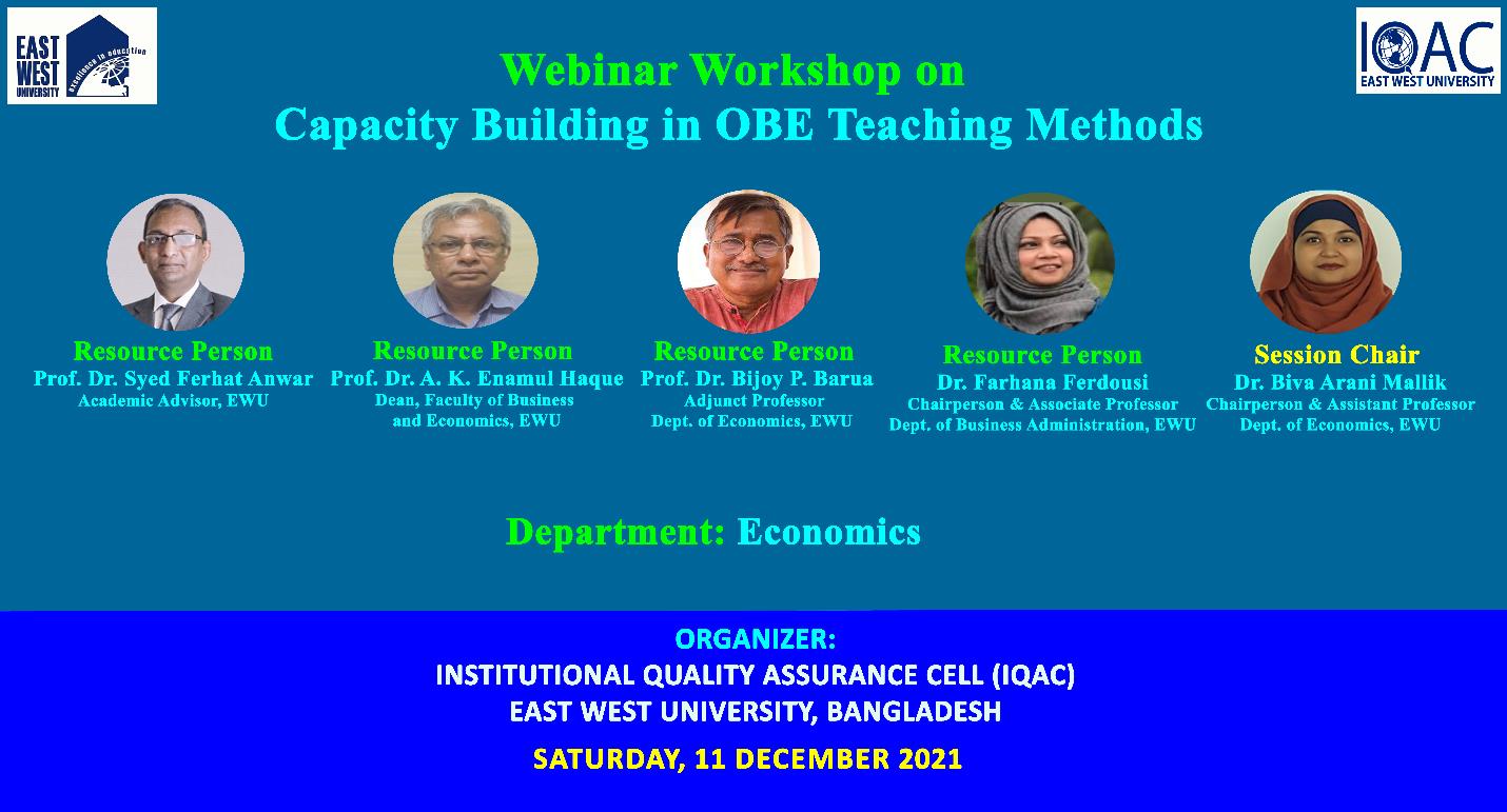 Webinar Workshop on “Capacity Building in Outcome-... 