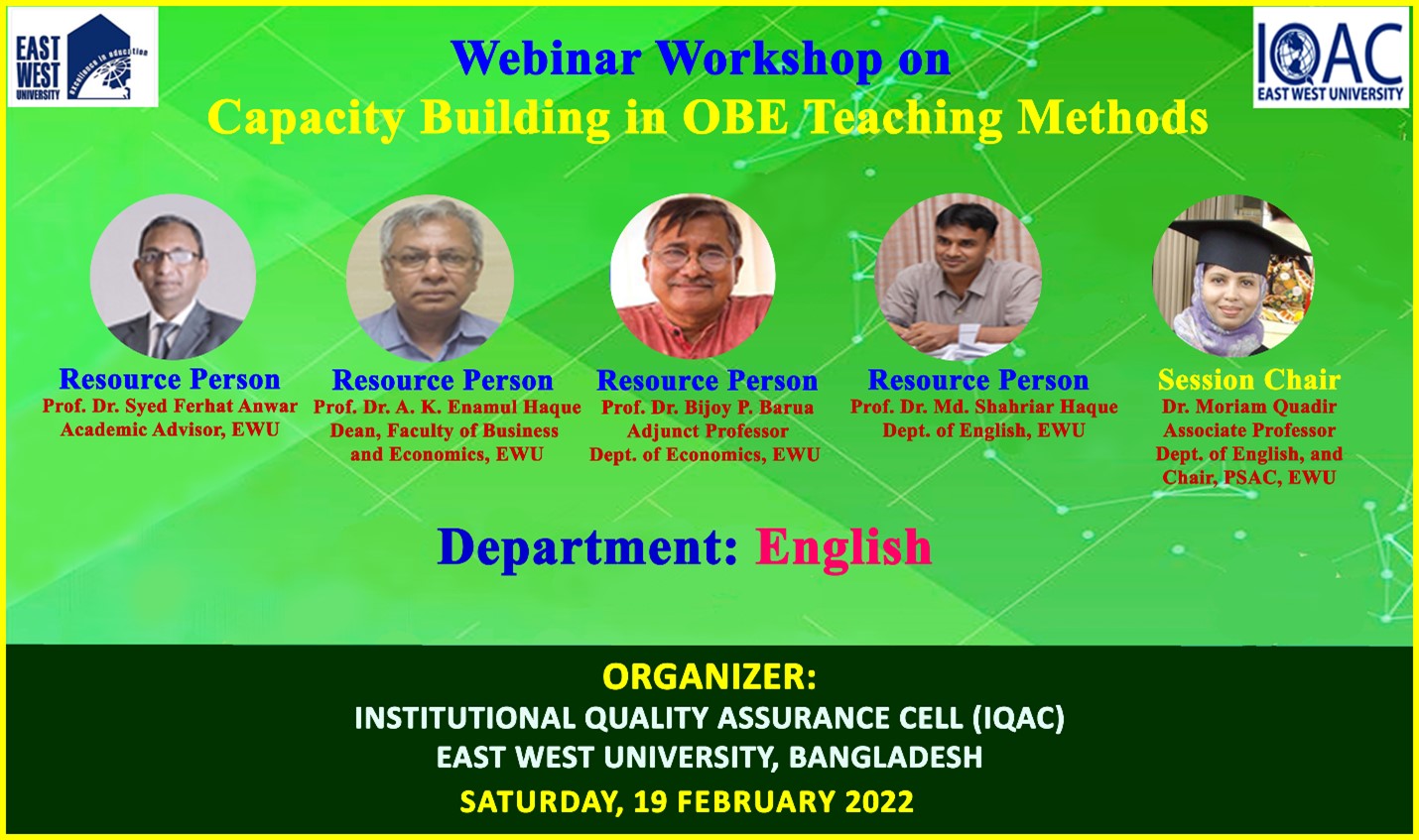 Webinar Workshop on “Capacity Building in Outcome-... 
