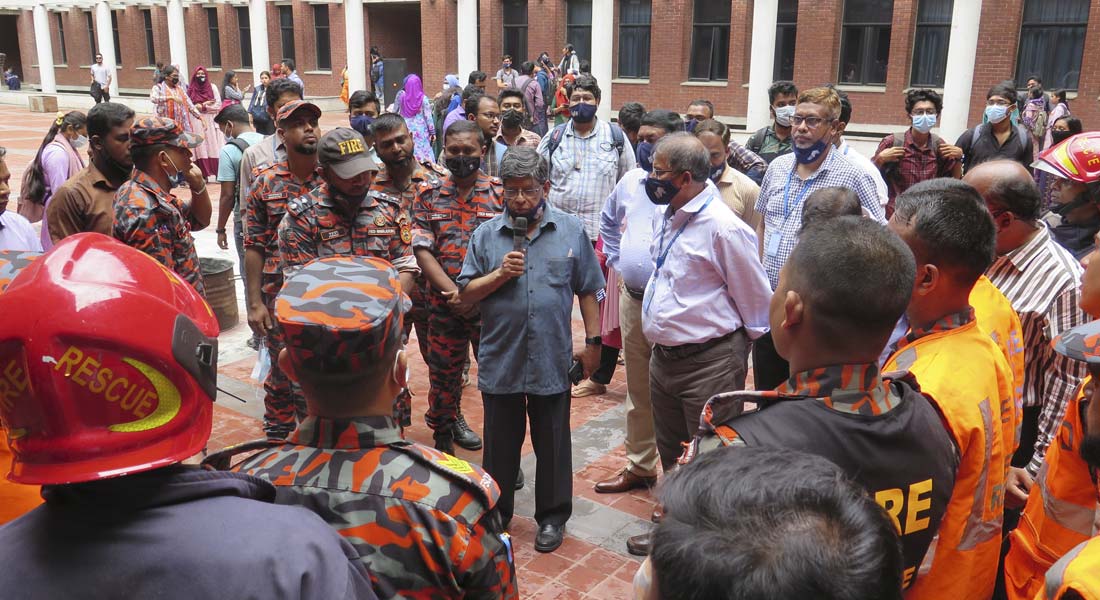 A Firefighting Exercise held at East West Universi...