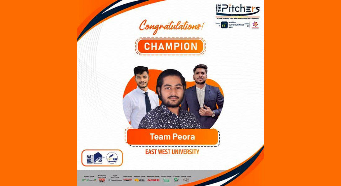 Team Peora from EEE, EWU wins ‘The Pitchers’ competition