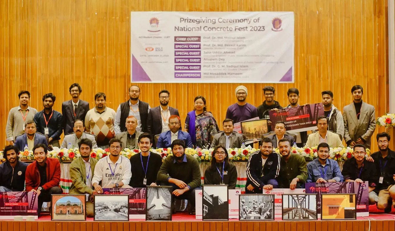 Success of EWU Civil Engineering Dept. Students in National Concrete Feast 2023 at CUET