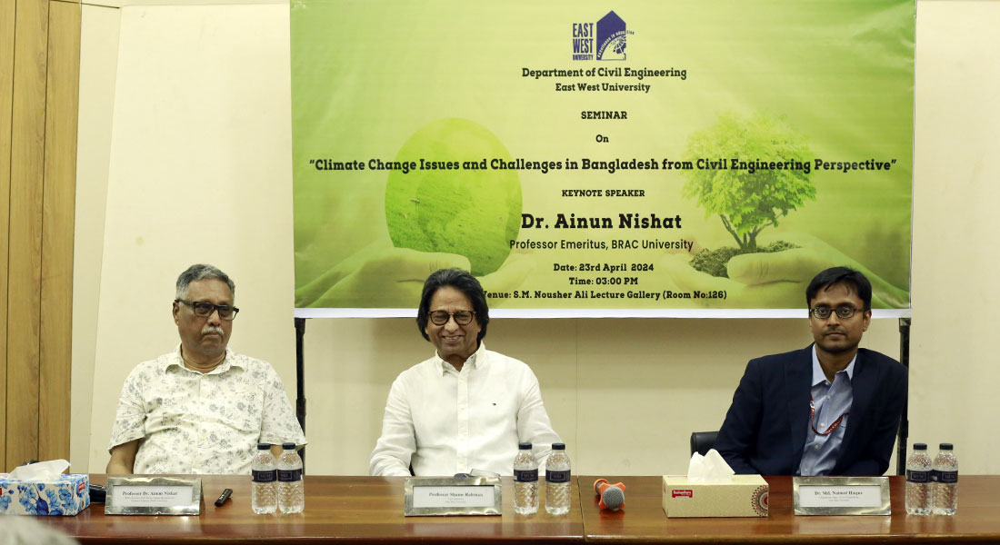 The Department of Civil Engineering Arranges a Seminar on Climate change and Civil Engineering