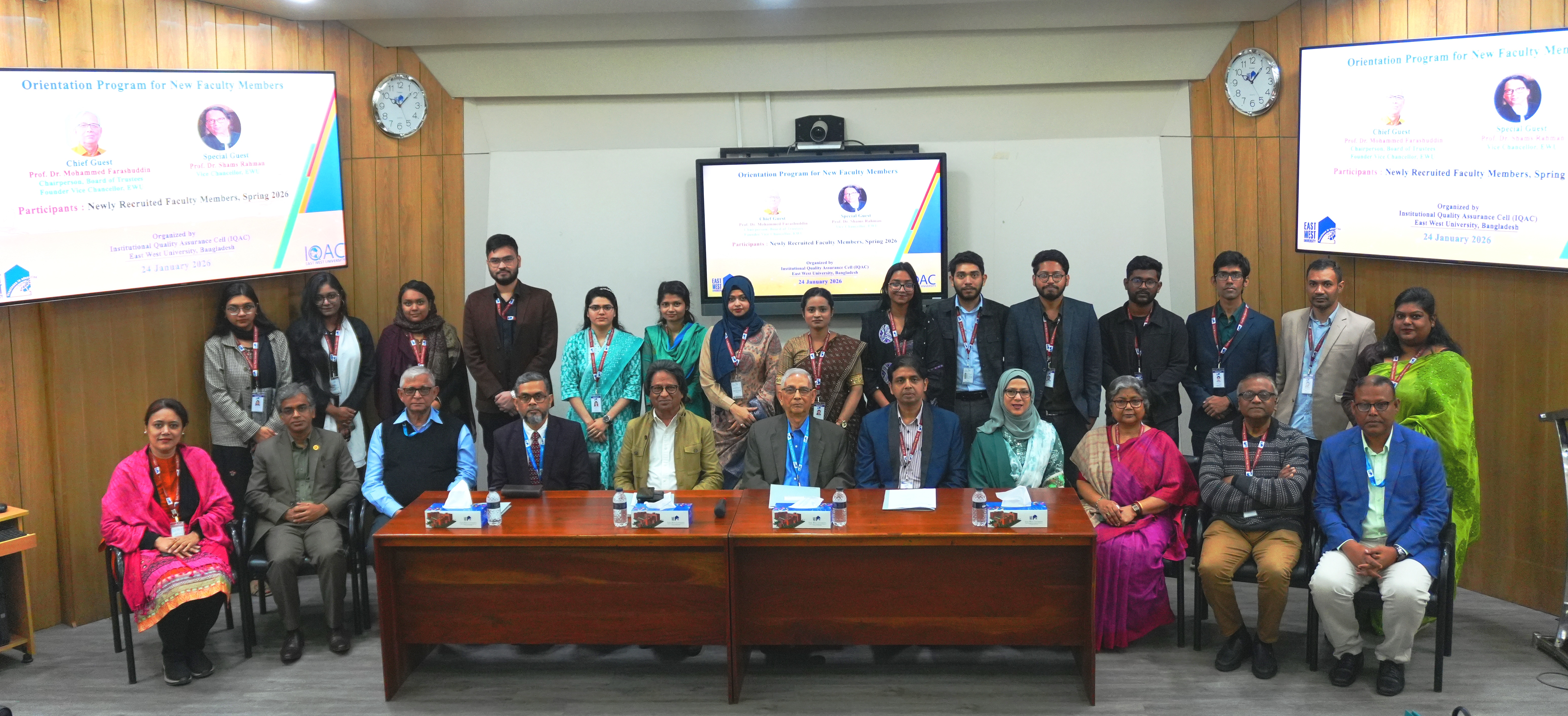 The IQAC of EWU Welcomes New Faculty Members with... 