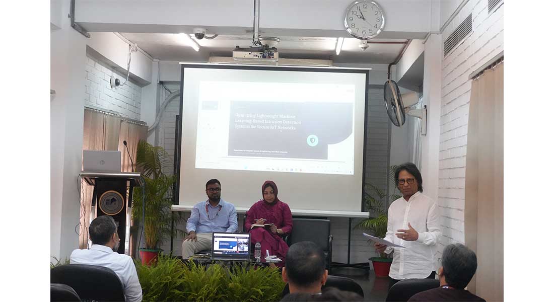 EWUCRT Hosts a Research Seminar on Machine Learning and IoT Network Security